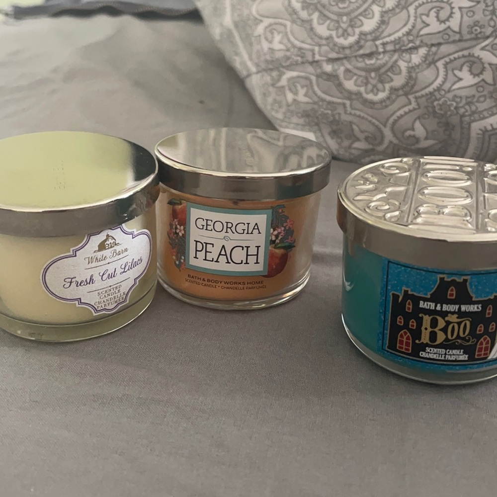 bath and body works candle set